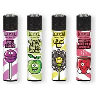 Clipper Set of 4 Clipper Lighters You Suck