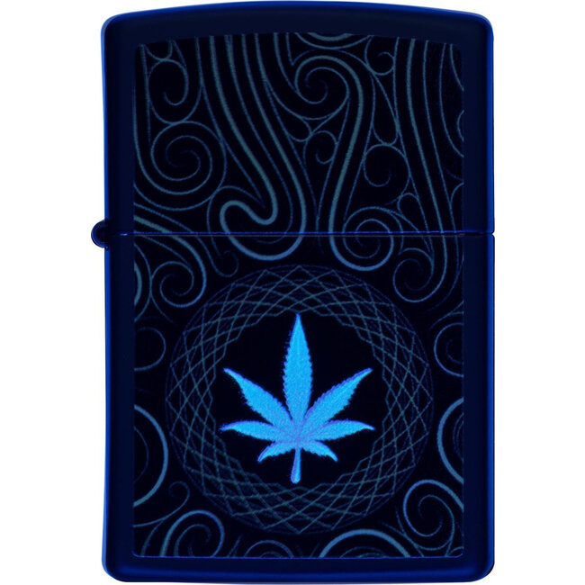 Aansteker Zippo Cannabis Design Black Light