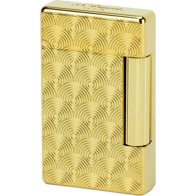 Lighter S.T. Dupont Initial Line Cinetique Yellow Gold