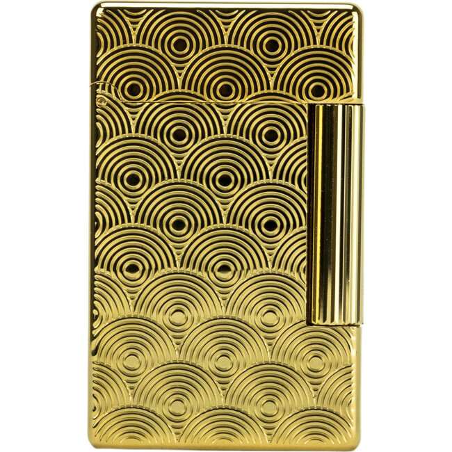 Lighter S.T. Dupont Initial Line Cinetique Yellow Gold
