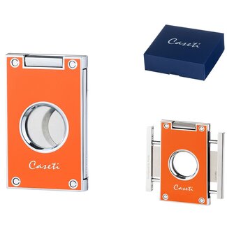Caseti Cigar Cutter Caseti Cutter Two Blades Orange