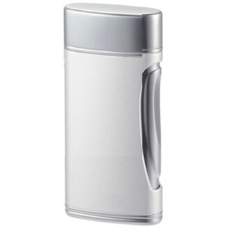 Caseti Aansteker Caseti Double Jet Chrome Silver Matte
