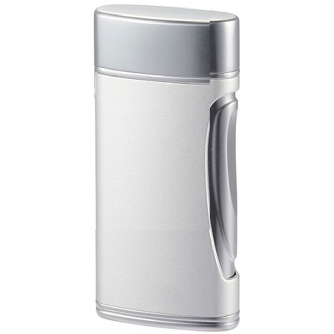 Lighter Caseti Double Jet Chrome Silver Matte