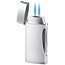 Lighter Caseti Double Jet Chrome Silver Matte