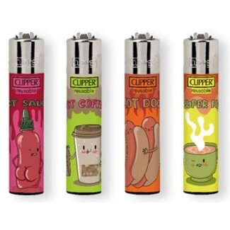 Clipper Set of 4 Clipper Lighters Hot Sentences