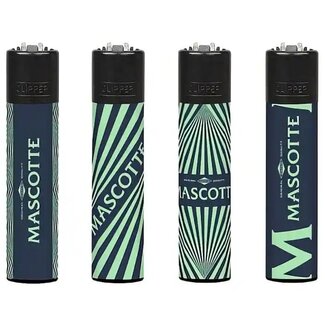 Clipper Set of 4 Clipper Lighters Mascotte Blue