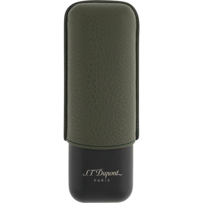 S.T. Dupont Cigar Case Khaki Black