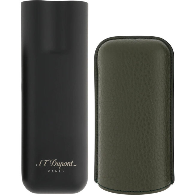 S.T. Dupont Cigar Case Khaki Black