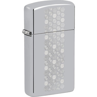 Zippo Aansteker Zippo Slim Honeycomb Pattern Zippo Aansteker Zippo Slim Honeycomb Pattern