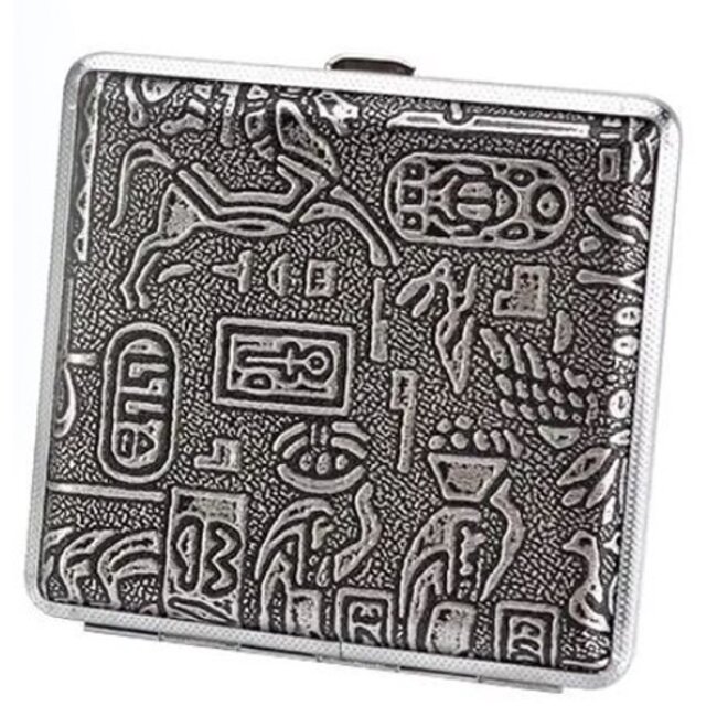 Cigarette Case Metal Canvas Inka Grey