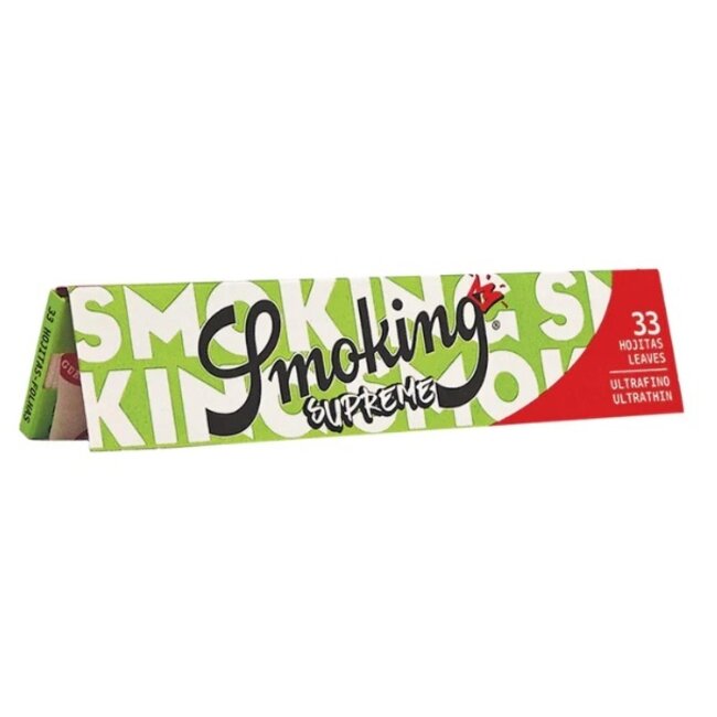 Smoking Kingsize Slim Supreme Rolling Paper Box