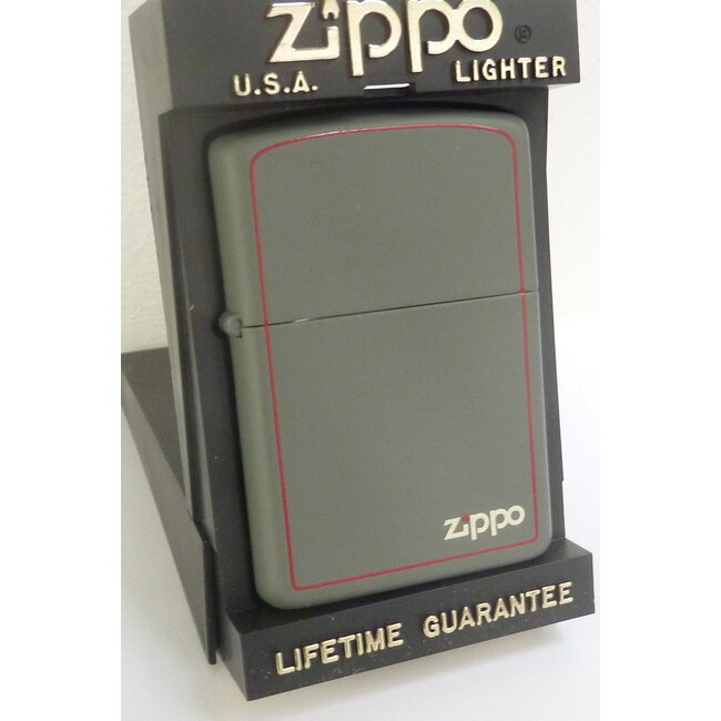 Lighter Zippo Grey Matte with Border (NOS)