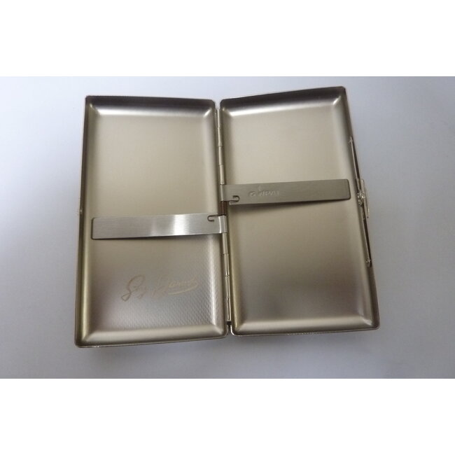 Cigarette Case Metal Chrome Matte