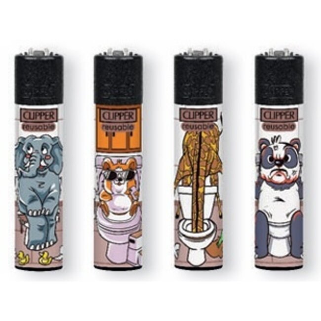 Set of 4 Clipper Lighters Potty Problems