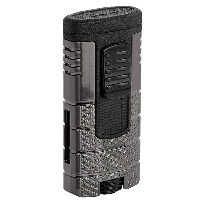 Aansteker Xikar Tactical Triple Gunmetal with Black