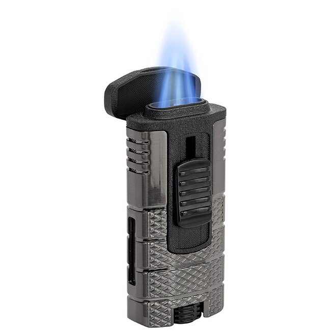 Aansteker Xikar Tactical Triple Gunmetal with Black