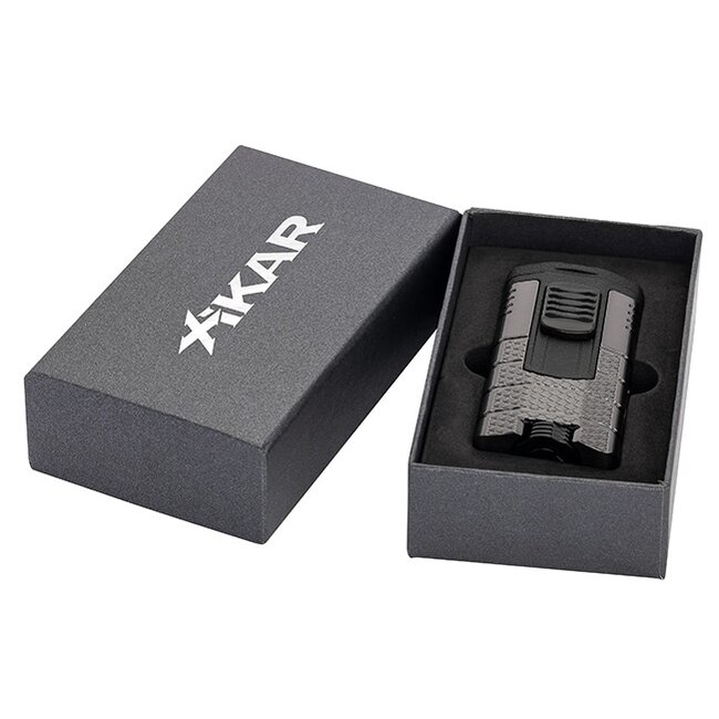 Aansteker Xikar Tactical Triple Gunmetal with Black