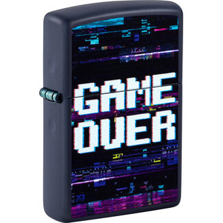 Zippo Lighter Zippo Navy Blue Matte Game Over