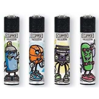 Clipper Set of 4 Clipper Lighters Urban Characters