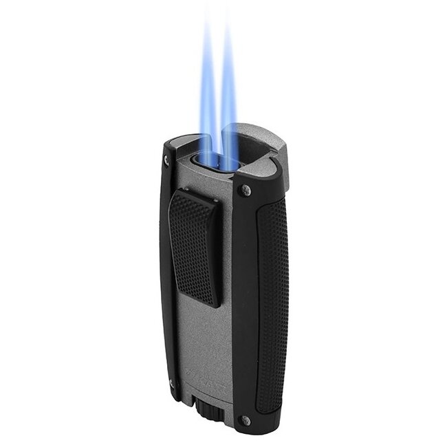 Lighter Xikar Turismo Double Jet Matte Grey