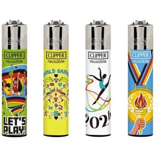 Clipper Set of 4 Clipper Lighters World Games