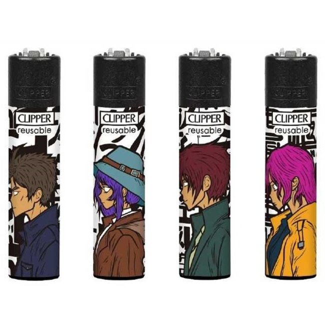 Set of 4 Clipper Lighters Anime Soul