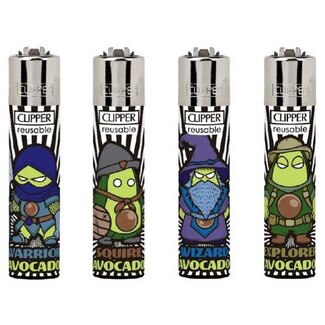 Clipper Set van 4 Clipper Aanstekers Avocado Legends Clipper Set van 4 Clipper Aanstekers Avocado Legends