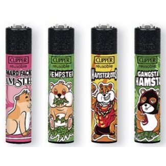 Clipper Set of 4 Clipper Lighters Hamster