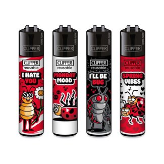 Clipper Set van 4 Clipper Aanstekers Ladybirds Clipper Set van 4 Clipper Aanstekers Ladybirds