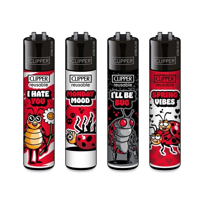 Set of 4 Clipper Lighters Ladybirds