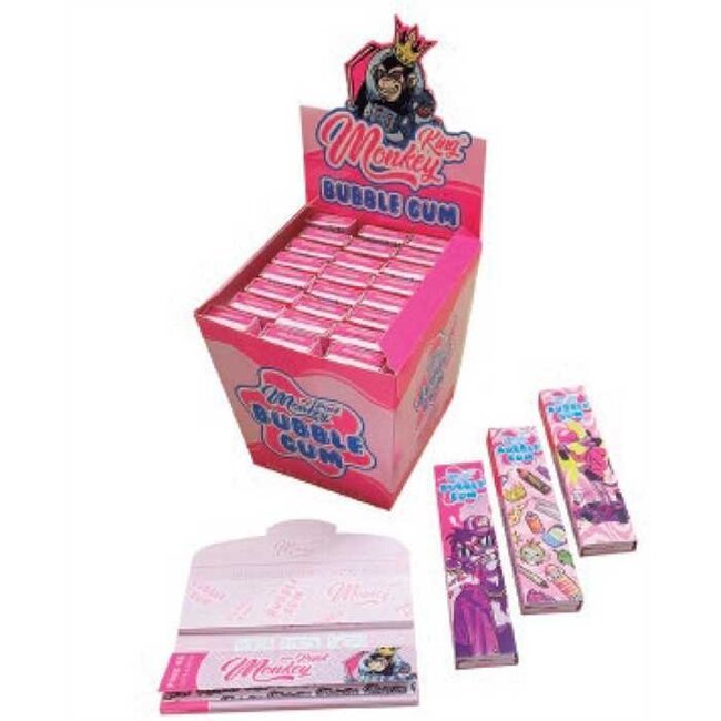 Monkey King Bubble Gum Kingsize Slim Vloei & Tips
