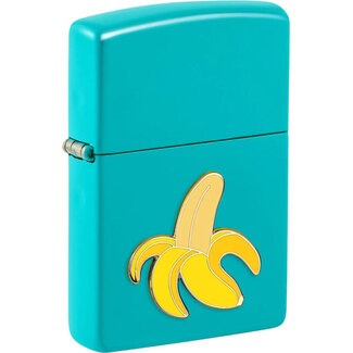 Zippo Aansteker Zippo Flat Turquoise Banana Emblem