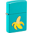 Aansteker Zippo Flat Turquoise Banana Emblem