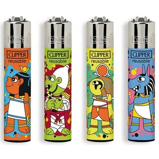 Clipper Set of 4 Clipper Lighters Ancient Gods