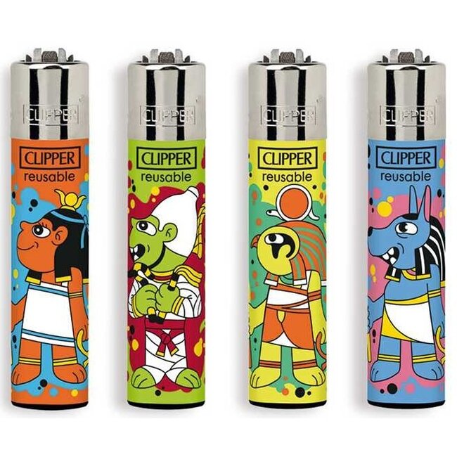 Set van 4 Clipper Aanstekers Ancient Gods