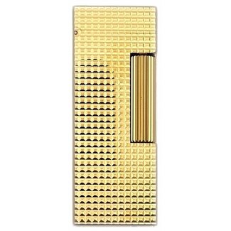 Dunhill Aansteker Dunhill Rollagas Hobnail Gold Plated