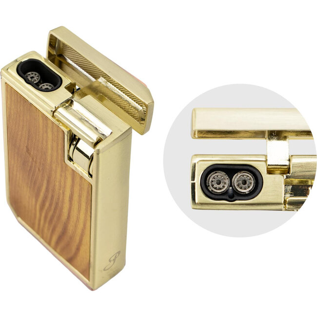 Aansteker Passatore Sinclair Gold Wood Design