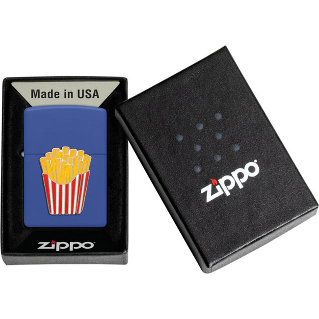 Aansteker Zippo Royal Blue French Fries Emblem