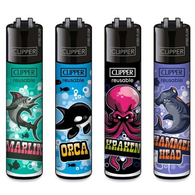 Set van 4 Clipper Aanstekers Ocean Life