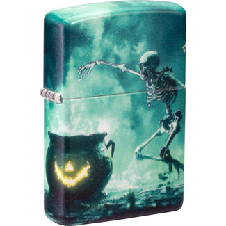 Zippo Aansteker Zippo Skeletons Dancing Glow in the Dark Green