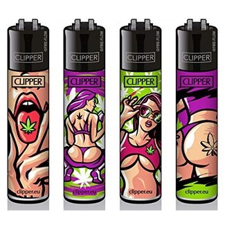 Clipper Set van 4 Clipper Aanstekers 420 Girls Clipper Set van 4 Clipper Aanstekers 420 Girls