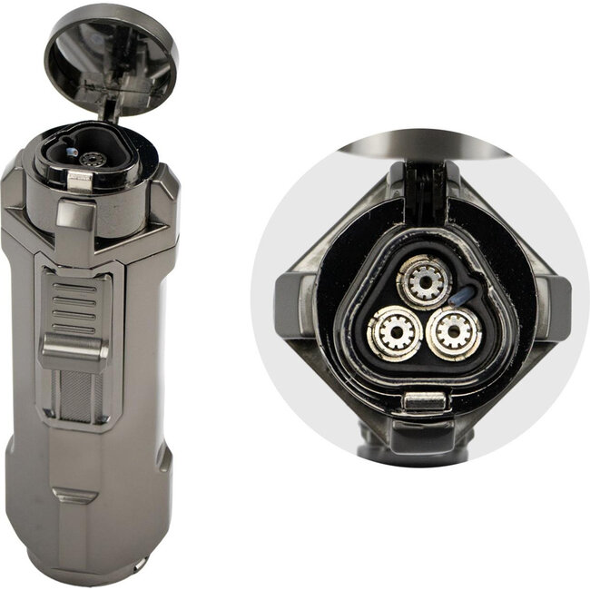 Lighter Passatore Quito Dark Gun Satin