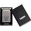 Lighter Zippo Antique Silver Plate Stamped Skull