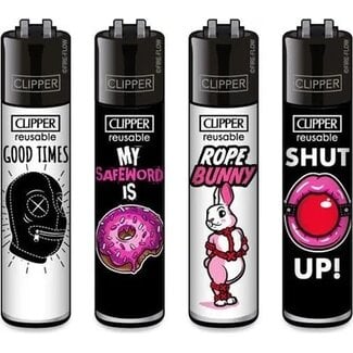 Clipper Set van 4 Clipper Aanstekers Slogan #35
