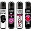 Set van 4 Clipper Aanstekers Slogan #35
