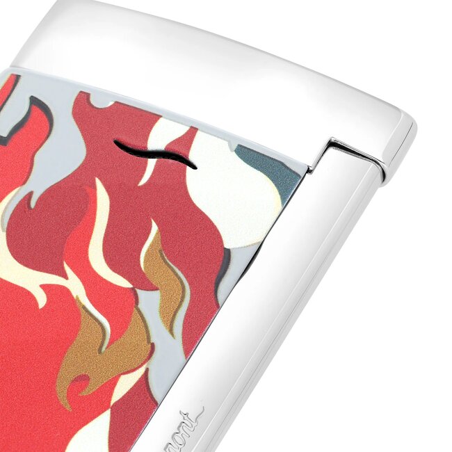Aansteker S.T. Dupont Slim 7 Camo Red/Chrome