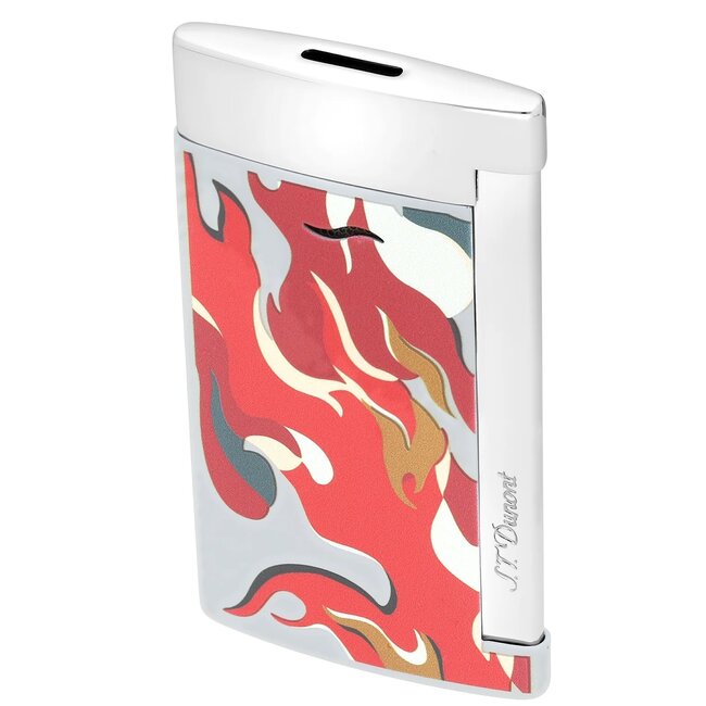 Aansteker S.T. Dupont Slim 7 Camo Red/Chrome