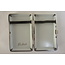 Cigarette Case Metal Canvas Inka Silver Small