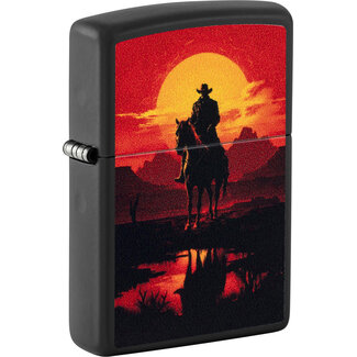 Zippo Aansteker Zippo Cowboy Western Scene