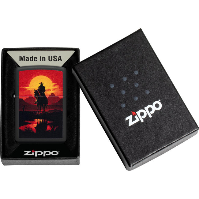Aansteker Zippo Cowboy Western Scene